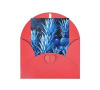 Blue pineapple Print Adorable Blank Cards& Envelopes,Unique Designs Perfect for Festivals, Invitations