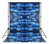Blue Pineapple Print Backdrop For Photoshoot, Photo Backdrop Background Curtain For Photography Portraits(No Stand)