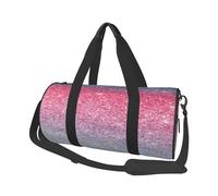 Blue Pink and Purple Pastel Colors Print Round Duffel Bag, Canvas Overnight Travel Tote Bag, Waterproof and Tear-Resistant.Foldable Weekend Travel Bag