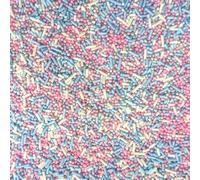 Blue & Pink Cake Sprinkles - 100g of Edible Blue, Pink, White & Silver Edible Cake Toppers or Cupcake Decorations