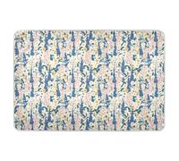Blue Pink Delphinium Flowers Extra Large Resuable Training Pee Pads for Kids Highly Absorbent Diaper Changing Pad Skin-Friendly Pee Mats for Kids Adults Pets 52" L x 34" W