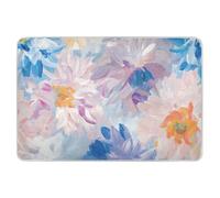Blue Pink Florals Extra Large Resuable Changing Pad Covers Highly Absorbent Pets Potty Training Mat Non-Slip Diaper Pads for Kids Adults Pets 52" L x 34" W