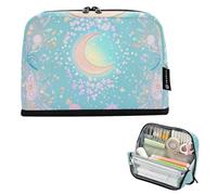 Blue-pink Tarot Astrology pencil pouches Large Capacity Pen Case Large Case Pencil Holder for Teacher School Supplies bolsa para lapices de ninas