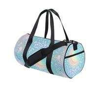 Blue-pink Tarot Astrology Travel Duffel Bag Carry On Personal Item Bag Yoga Foldable