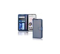 (Blue) Pixel 6 Leather Wallet Case, Flip Protective Case with Wallet Card Holder, Stand and Wrist Strap - PU Leather with Magnetic Closure For Google Pixel 6