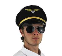 Blue Planet Online - Pilot Aviator Captain Hat Cap & Sunglasses Fancy Dress