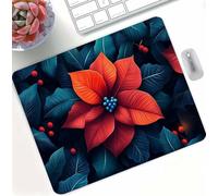 Blue Plant Gaming Mouse Pad, High Precision Smooth Surface with Anti-Fray Stitched Edges, Professional Mouse Mat for Gaming & Esport, Non-Slip Rubber Base, Water Resistant MousePad 30 x 25 cm d0d-62