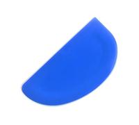 Blue Plastic Flexible Bowl Scraper, Semi Curved, Pizza Dough, Meat, Pastry, Cake Making. UK Made. (S7325) Free UK Postage