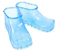 Blue Plastic Foot Soaking Shoes for Home Use, Large Capacity | Non Slip Sole, Easy to Clean, Anti Wear Design, Helps Avoid Infection, One Pair