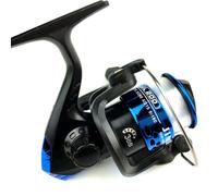 Blue Plastic Hand Wheel 200 Fold Spinning Fishing Reel with Line
