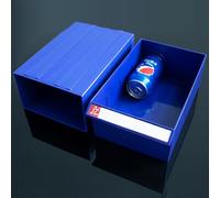 Blue Plastic Storage Bins with Dividers and Labels, Stacking Parts Organizer for Shop/Garage/Workbench Small Items, Bolt Bin Cabinet(10 pack,29x18x11cm)