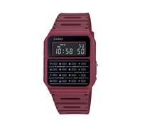 Blue Plastic Strap Digital Calculator Watch for Men, Retro Style, 8-Digit