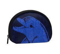 Blue Play Coin Purse Shell Mini Pouch Wallet Change Bag for Women Girls Kids