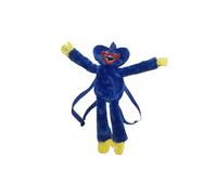 (Blue) Plush Backpack Huggy Wuggy Kissy Missy Stuffed Toys School Bag