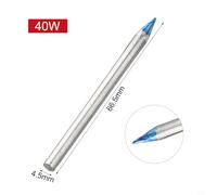 Blue Pointed Welding Tips for Soldering Irons, 30W-150W External Heat Copper Tips, 5-Piece Set with Blue-Silver Finish, Compatible with Stan(5PCS 40W)