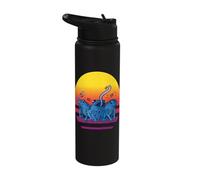 Blue Poison Dart Frog Dendrobatidae Amphibians Frog Lovers Stainless Steel Insulated Water Bottle