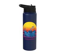 Blue Poison Dart Frog Dendrobatidae Amphibians Frog Lovers Stainless Steel Insulated Water Bottle