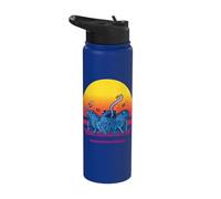 Blue Poison Dart Frog Dendrobatidae Amphibians Frog Lovers Stainless Steel Insulated Water Bottle
