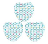 Blue Polka Dot Pattern Car Air Freshener, 3 Pcs Love form Hanging Air Freshener Cards, Long Lasting Fragrance Scented Cards for Car, Home, Office Gray-style