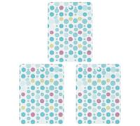 Blue Polka Dot Pattern Car Air Freshener, 3 Pcs Square Hanging Air Freshener Cards, Long Lasting Fragrance Scented Cards for Car, Home, Office Gray-style