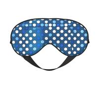 Blue Polka Dot Pattern Eye Mask, Sleep Mask for Men Women 100% Blackout, No Pressure On Eyes, Soft & Breathable