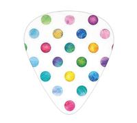 Blue Polka Dot Pattern Premium Bass Electric Guitar Picks,Guitar Plectrum For Unparalleled Musical Experience