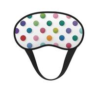 Blue Polka Dot Pattern Print Sleep for Adults Comfortable Eye Mask for Travel Camping Light Blocking Nap Cover