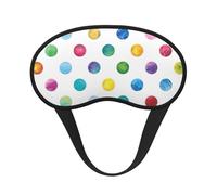 Blue Polka Dot Pattern Print Soft Comfortable Eye Mask for Sleeping Light Blocking Nap Travel Camping Night Rest