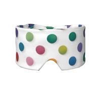 Blue Polka Dot Pattern Print Soft Eye and Ear Muffs for Adults Sleeping Protection Cover for Travel Nap Relief