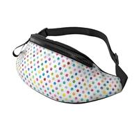 Blue Polka Dot Pattern Print Unisex Waist Bag Travel Accessory Fits Sunglasses Keys Power Banks Phones Pack