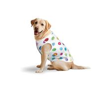Blue Polka Dot Patternprint Medium Large Pets Vest Breathable Summer Lightweight Sleeveless Tank Top T-Shirt