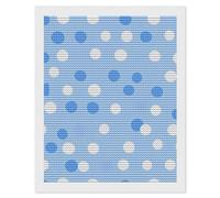 Blue Polka Dots Diamond 5D Painting Kits for Adult Beginners Round Full Drill DIY Wall Art Craft Decor Gift 16"x20"