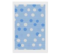 Blue Polka Dots Diamond 5D Painting Kits for Adult Beginners Round Full Drill DIY Wall Art Craft Decor Gift 8"x12"