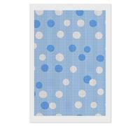 Blue Polka Dots Diamond 5D Painting Kits for Adult Beginners Square Full Drill DIY Wall Art Craft Decor Gift 8"x12"
