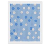 Blue Polka Dots Diamond 5D Painting Kits for Adult Beginners Square Full Drill DIY Wall Art Craft Decor Gift 16"x20"