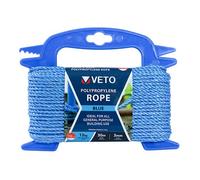 Blue Poly Rope Builder Polypropylene Nylon - 3mm 6mm 8mm 10mm 12mm Winders/Coils (8mm x 15m Winder)