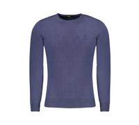 Blue Polyester Pullover - male - Cavalli Class - Round-neck Knitwear - Blue - L - Knitwear L