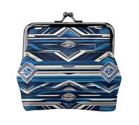 Blue Polynesian Maori Tribal Pattern Print Versatile Coin Purse Exquisite Mini Wallet Cute Change Pouch for Any Occasion