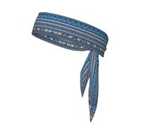 Blue Polynesian Maori Tribal Print Print Fashionable and Comfortable Headband for Stylish Workout Apparel Accessories