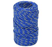 Blue Polypropylene Boat Rope, 2mm x 100m Braided Nautical Marine Line for Sailing, Boating, Kayaking, Docking, and Outdoor Utility