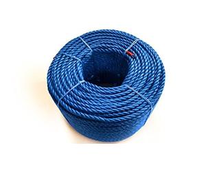 Blue Polypropylene Rope Coils, 6mm Polyrope, Sailing, Agriculture, Camping 220m