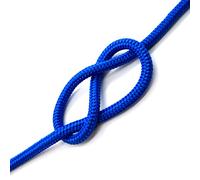 Blue Polypropylene Rope, Solid Braided Poly Rope Cord Twine for Boat Yacht Dock Line Camping Washing Line (8 mm x 5 metres / 16.4 ft)