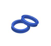 Blue polyurethane hydraulic radial piston rod oil seal, lip seal, Inner diameter 24mm Outer diameter 32mm Thick 6mm, 10Pcs