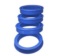 Blue Polyurethane Oil Seal, 50mm ID 60mm OD 6mm Width, UN Radial Shaft Seal, 5 Pcs