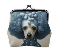 Blue Poodle Polka Dot Print Versatile Coin Purse Exquisite Mini Wallet Cute Change Pouch for Any Occasion