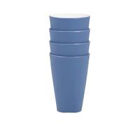 Blue Pool Dinnerware Set, Durable Lightweight, Dinner Plates, Side Plates, Bowls, Tumblers, Ideal for Indoor/Outdoor Dining, Microwave/Dishwasher Safe (4, Tumblers)