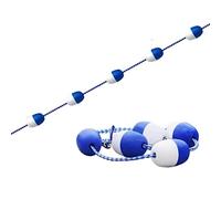 Blue Pool Safety Floats - 3.3ft to 32.8ft Pool Divider Rope Kits with 2 Hooks, Ideal for Public Pools, Separates Deep & Shallow Water Areas, Durable Floating Line