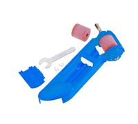 (Blue) Portable Corundum Grinding Wheel Drill Bit Sharpener for Electric Drill with Extra Stone