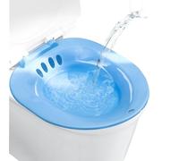 Blue Portable Sitz Bath Over Toilet, Bidet Attachment for Postpartum Hemorrhoids Perineal Care