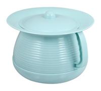 Blue Pp Plastic Bed Pan Thickened with Lid for Elder